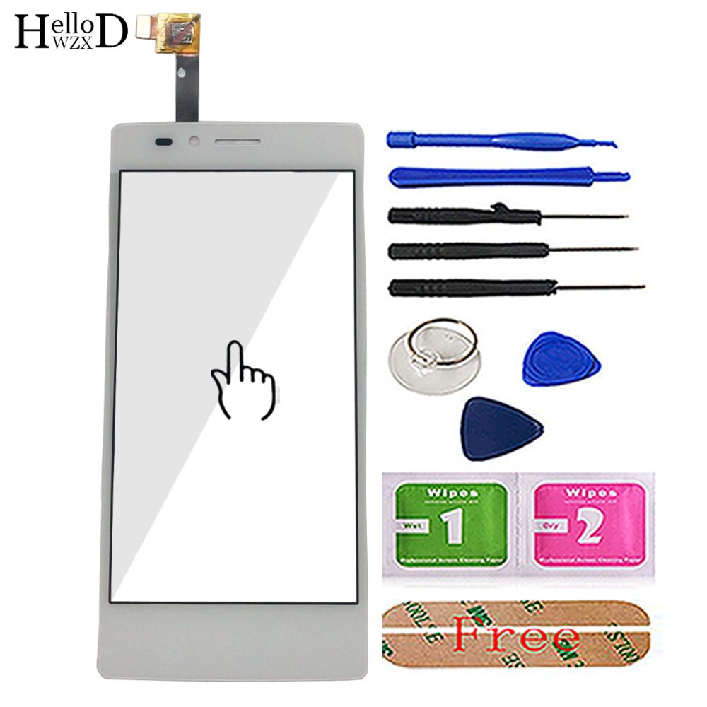 Touch Screen Digitizer Panel Voor Thl T12 Touch Screen Digtizer Lens Sensor Touchscreen Reparatie Gereedschap Lijm: White With Tools