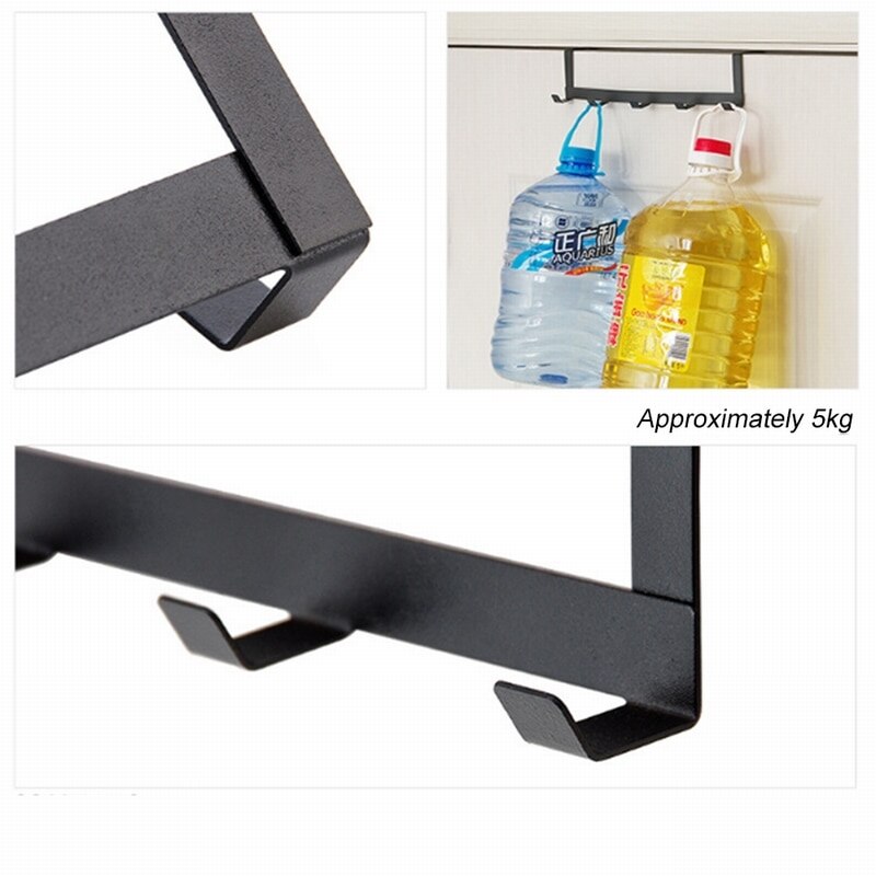 Praktische Smeedijzeren Deur Haak Muur Hanger Hoed Duurzaam Keuken 5 Haken Dragende Handdoek Hoed Kleren Muur Haak Over Deur