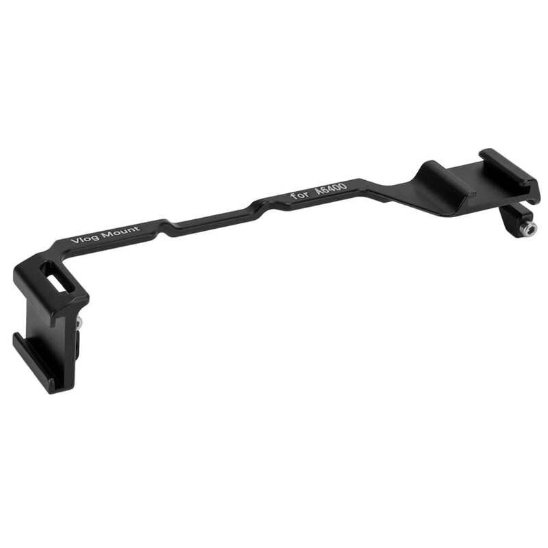 Cold Shoe Mount Bracket Dual Cold Shoe Bracket Aluminum Alloy with Wrench for Video Shooting