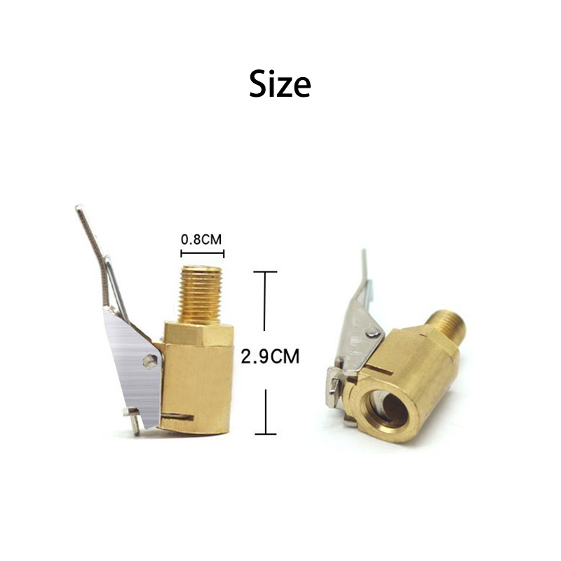 1pc auton auto messinki 8mm renkaan pyörän renkaan ilmaistukka inflaattorin pumpun venttiilin pidike puristinliitin sovitin autosarjat kompressorille