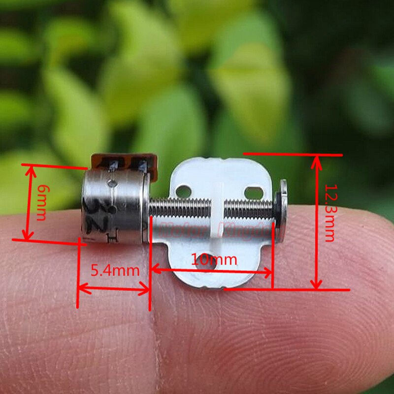 Micro Mini 6mm Precision Stepper Motor DC 3V 5V 2-Phase 4-Wire Slider Screw Nut Moving Block Tiny Stepping Motor
