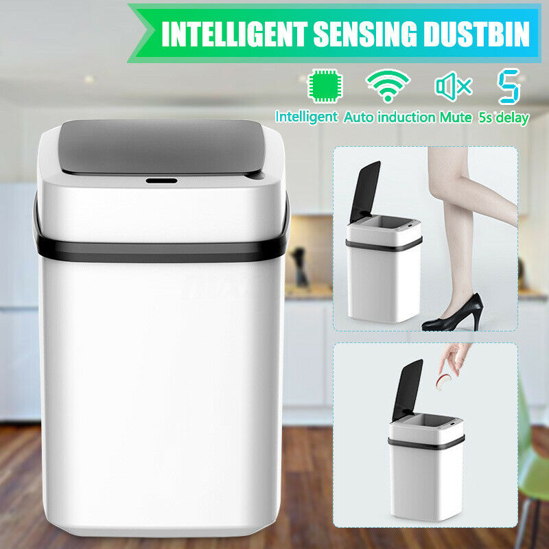 10L Automatic Smart Auto Sensor Dustbin Trash Can Waste Bin Kitchen Garbage