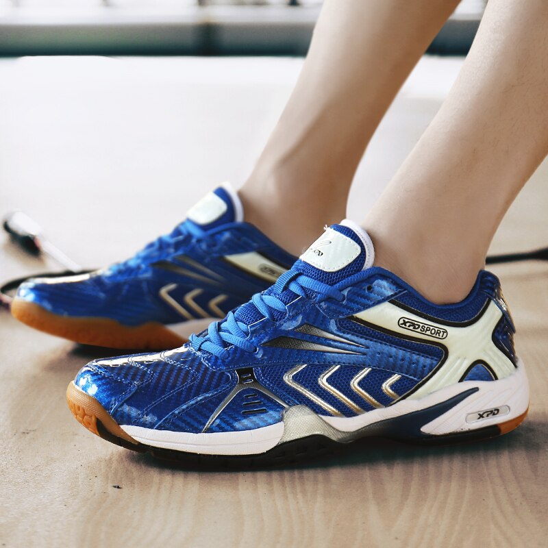 Tennis Shoes Men Blue Badminton Shoes Anti Sliop Tennnis Sneakers Light Weight Volleyball Sneakers Brand