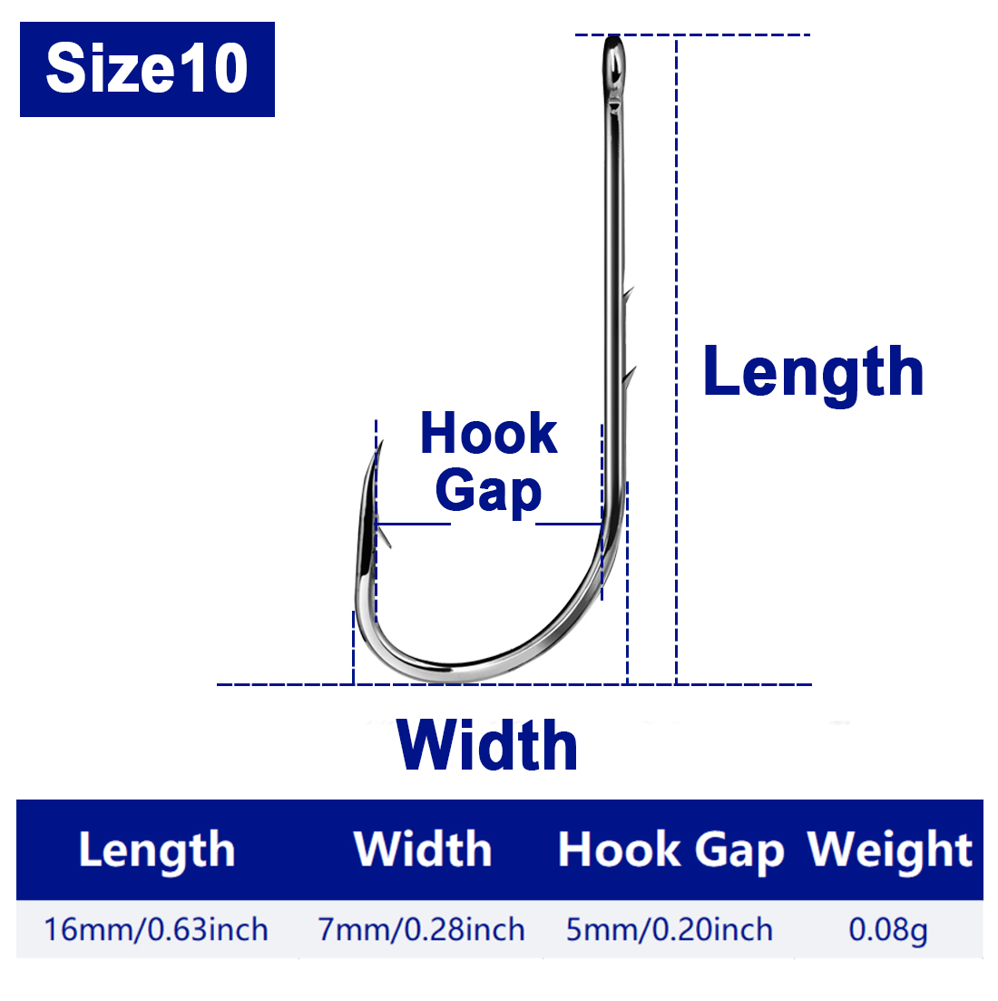 FishTrip Baitholder ami da pesca esche a vite senza bene gancio in acciaio ad contralto tenore di carbonio per orata, merluzzo, persico per spigola: 11 / Giallo