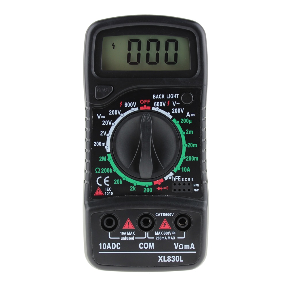 LCD Digital Multimeter Voltmeter Ammeter AC DC OHM Volt Tester Test Current Resistance Tester With Temperature мультиметр