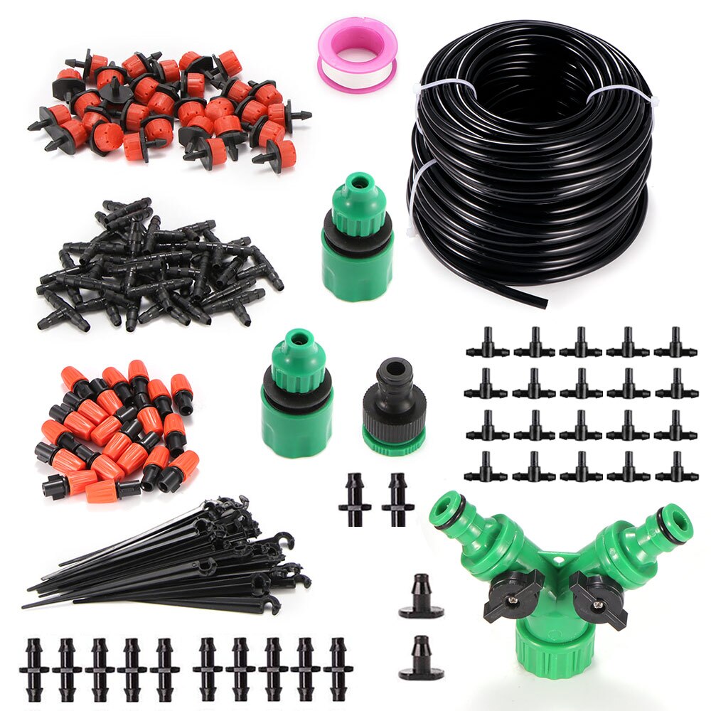 Dripping Watering Irrigation Set 30M DIY Drip Kit With Timer Garden Dripping Tools Set Watering Hose Tools Set Outdoor Tools