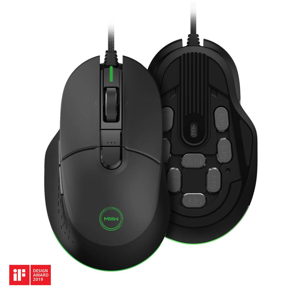 Xiaomi Miiiw 700G USB Wired Gaming Mouse 6 Programmable Buttons 7200DPI Colorful RGB Backlit Computer Gamer Gaming Mouse: Default Title