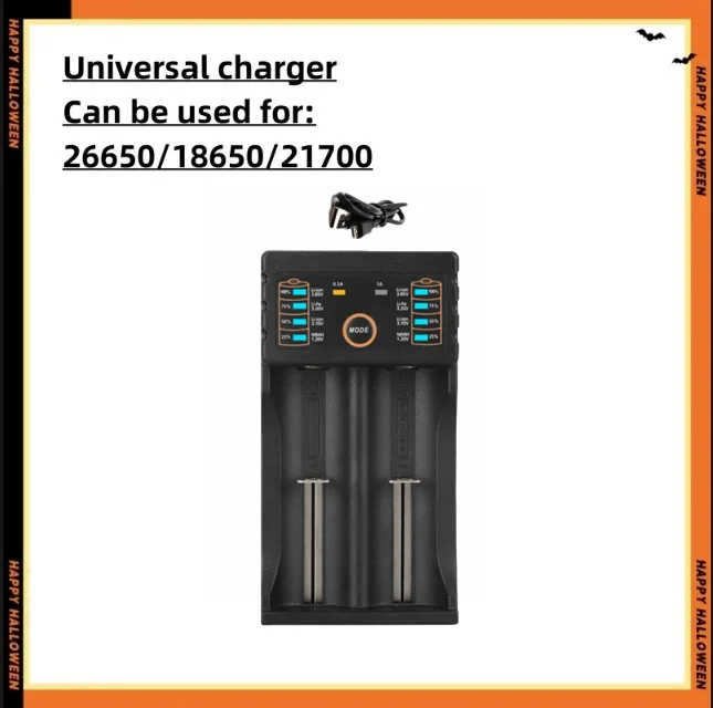 18650 3500mAh batería de litio 3,7 v 25A INR18650 MJ1 batería de herramienta eléctrica de alta potencia 18650 batería recargable + cargador: Naranja