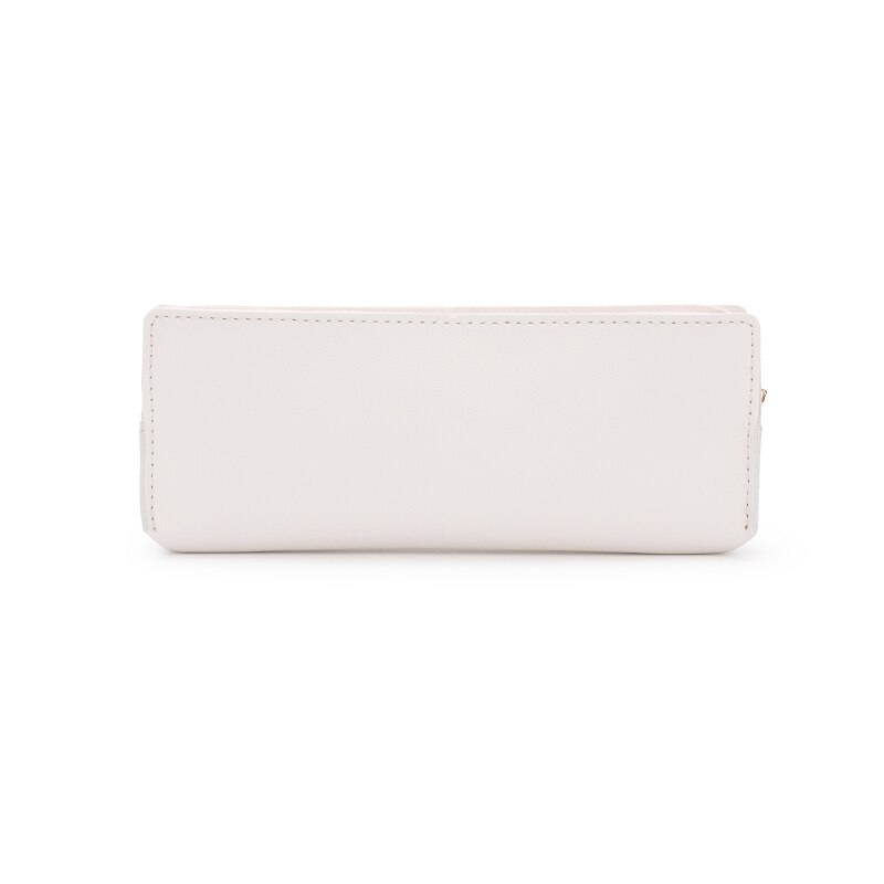 Leren driehoekige etui voor mannelijke en vrouwelijke studenten, grote capaciteit, eenvoudige textuur, goede, duurzame etui