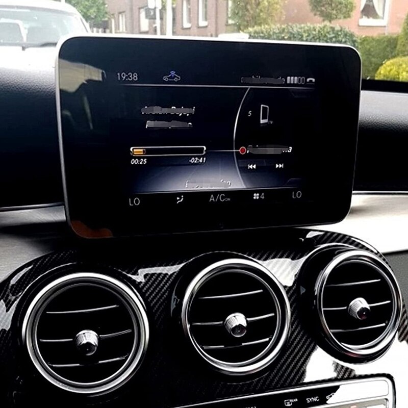 Car Central Control Navigation Screen Protection Panel Navigation Panel for Mercedes-Benz C-Class W205 GLC