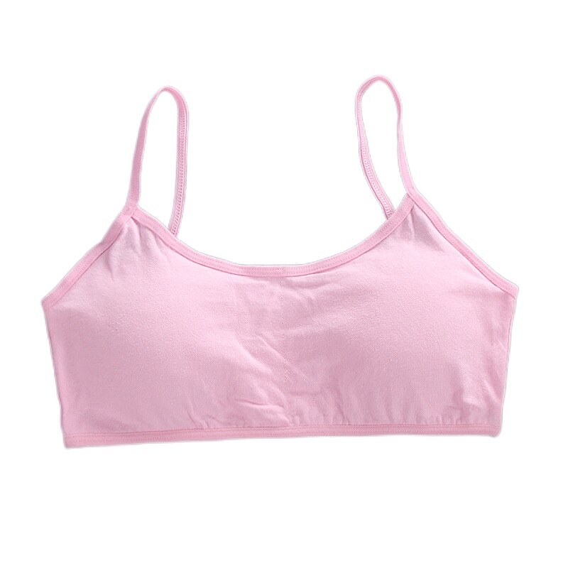 Soutien-gorge en coton pour filles de 14 ans, sous-vêtements pour enfants et adolescents, haut de Sport d&#39;entraînement, bon marché, , 10 pièces: Rose