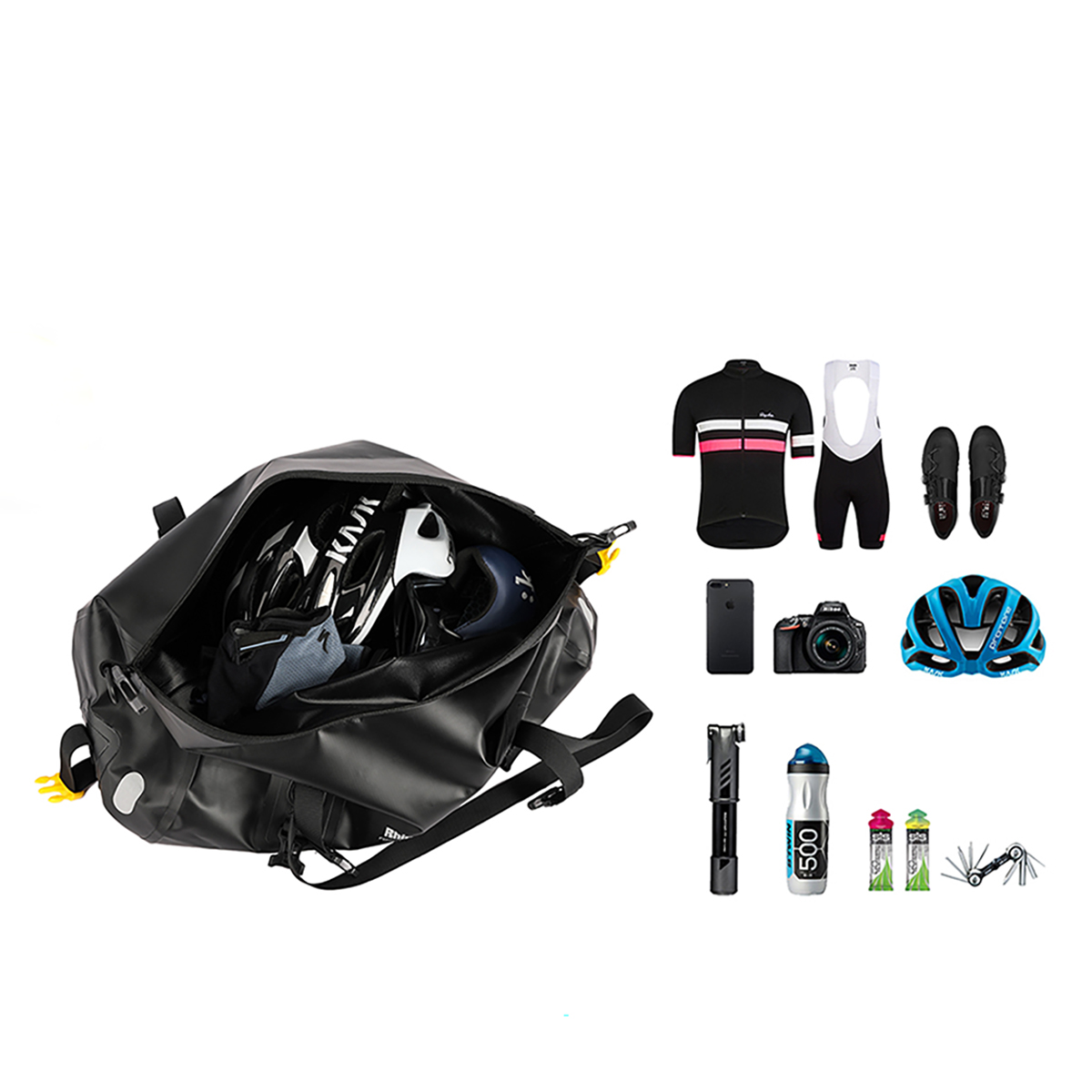 Bolsa impermeable para portaequipajes trasero de bicicleta, bolsas de alforja para bicicletas con capacidad de 20L, bolsa para maletero de bicicleta, bolsa multifuncional para bicicleta
