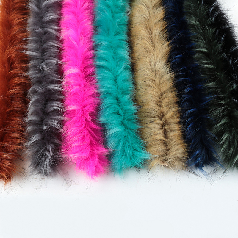 1M Faux Wasbeer Bont Lint Tapes Diy Kleding Naaien Pluizige Bekleding Trimmen Stof Woondecoratie Naaien Kostuum Kraag Hoed ambachten