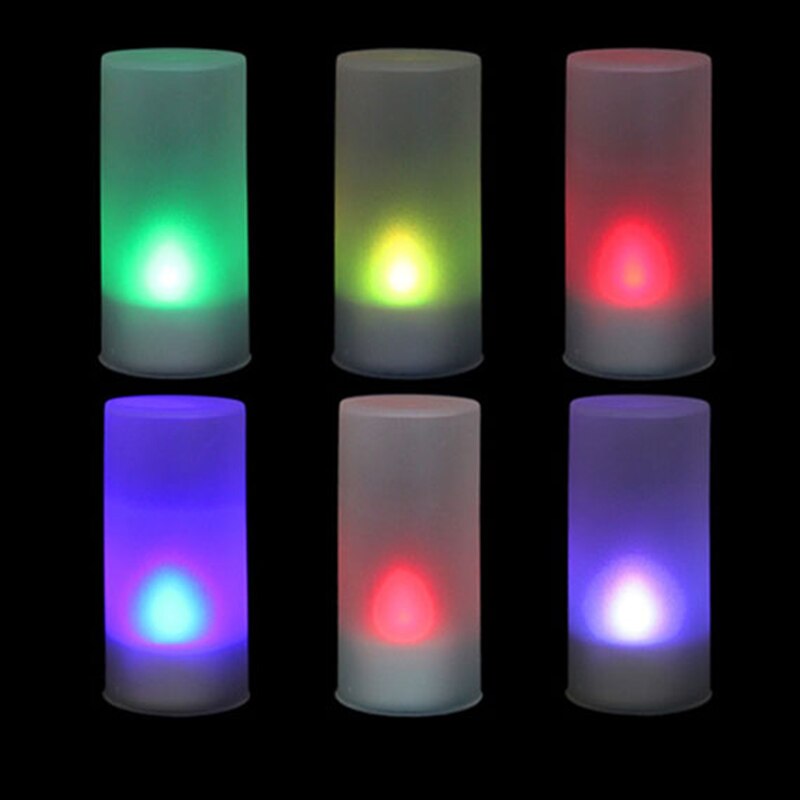 LED électronique changement de couleur scintillement bougie lumière maison fête décor 899