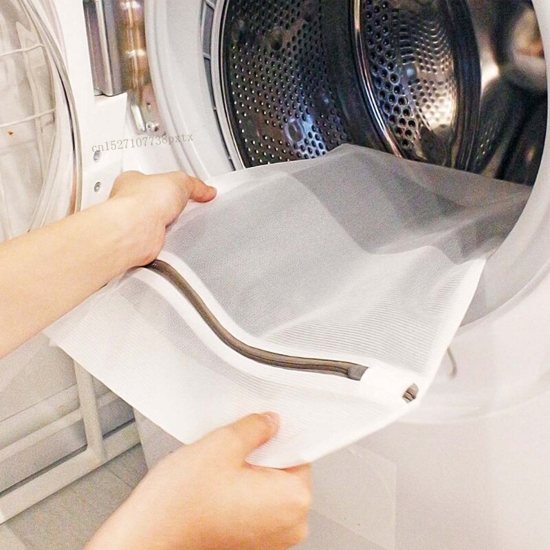 3pcs Xiaomi Mijia Zippered Foldable Nylon Laundry Bag Bra Socks Underwear Clothes Washing Machine Protection Net Mesh Bags