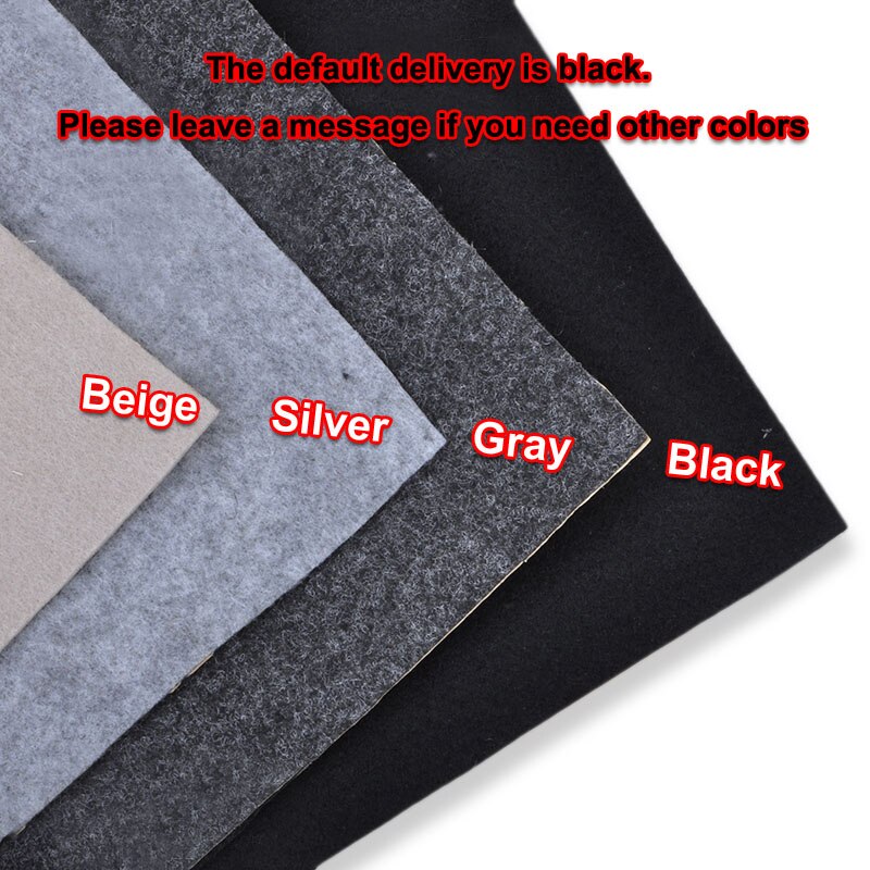 1 x 0.5 meter højttaler selvklæbende filt stof subwoofer strip patch lydabsorption anti-seismisk dekorativ ktv stage 2.5mm thk.