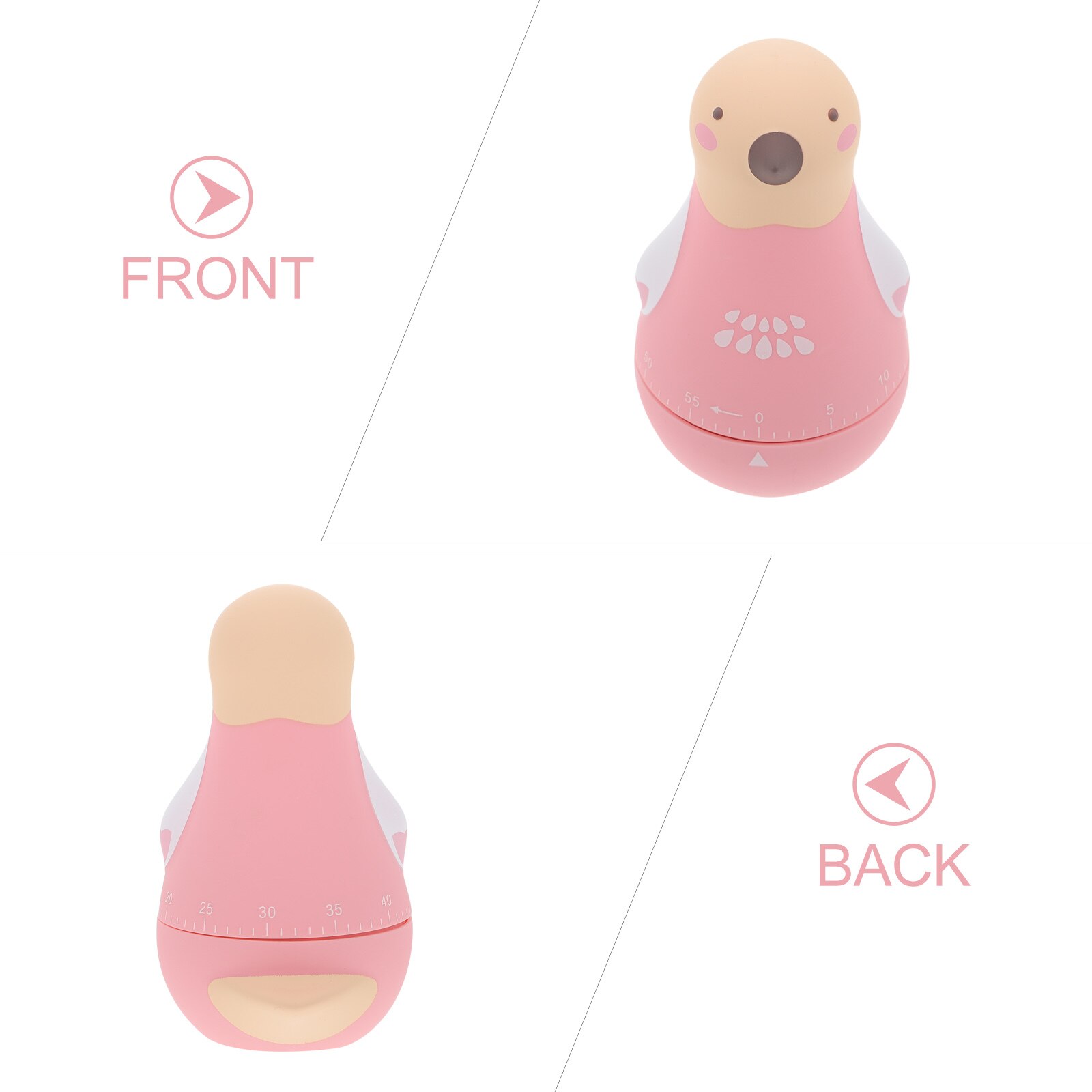 Adorable Egg Timer Kids Timer Manual Timing Device Cooking Timing Tool