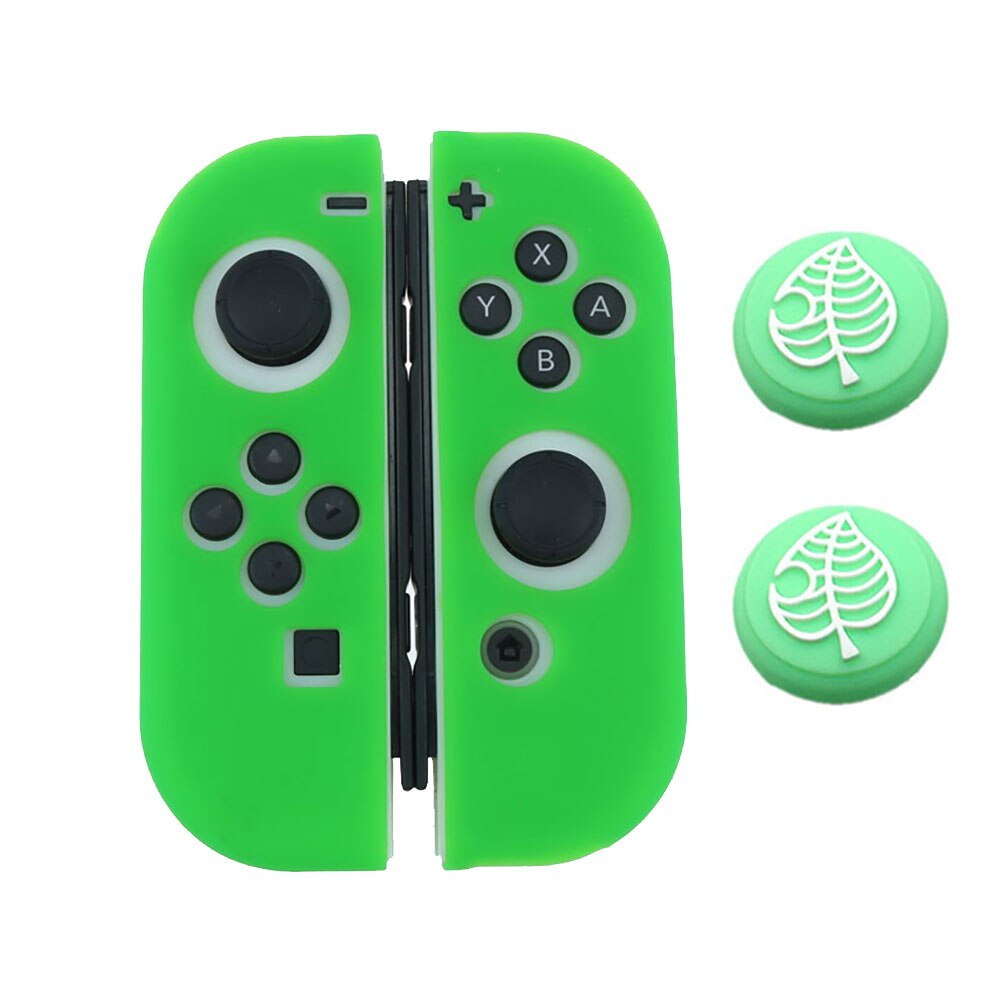 JCD for Nintend Switch Joycon Cover Solft Silicone Case with Thumbstick caps for Nintendo Switch Controller Grip Joy-con Cover: F