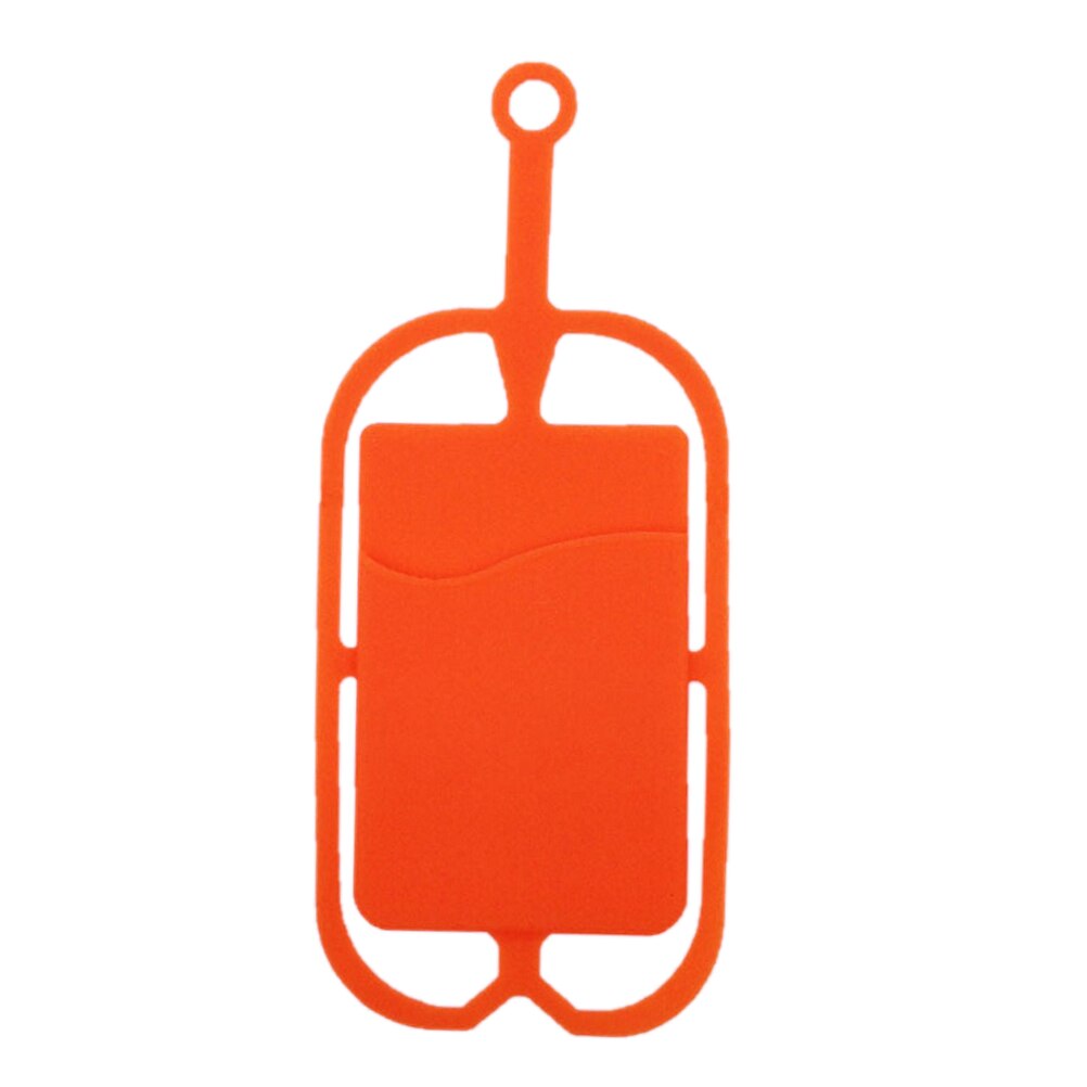 1Pcs Siliconen Lanyard Case Cover Houder Telefoon Ketting Riem Voor IPhone6 6 S 7 7P 7 Kleuren: Oranje