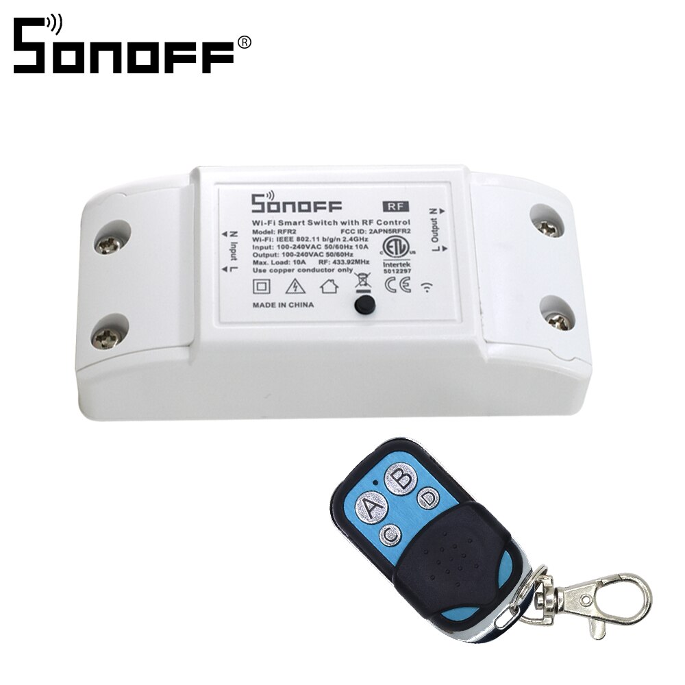 Itead Sonoff Basic/RF 433Mhz Remote Controller WiFi Switch Smart Switch DIY Wireless Switch Timer Smart Home Automation Modules: RF and RC