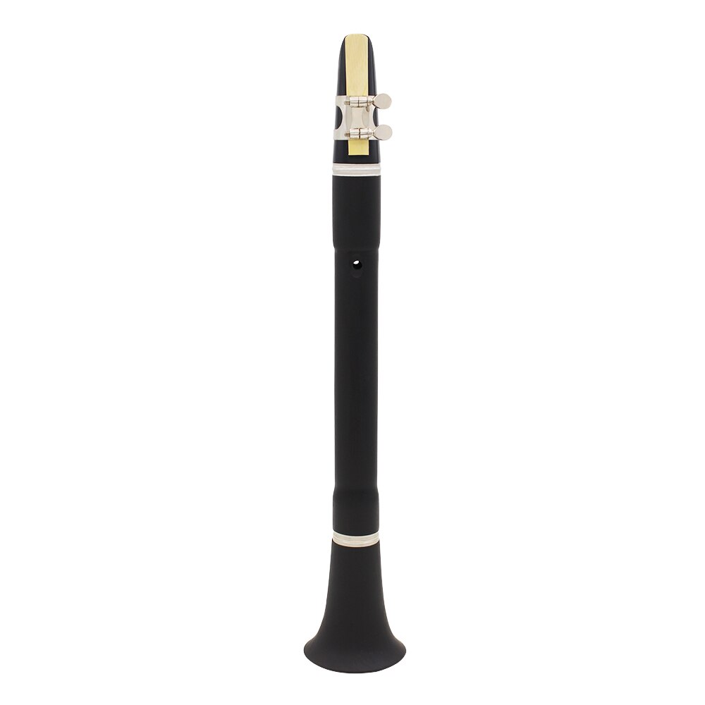 Clarinete plano LADE Mini Bb B Clarionet con paño de limpieza lengüetas bolsa de transporte instrumento de viento de madera para la práctica de principiantes