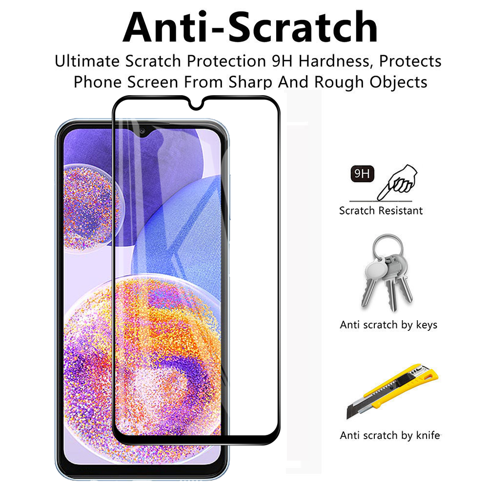 6 In 1 Gehard Glas Voor Samsung Galaxy A23 Cover Screen Protector Film Voor Samsung A23 A33 A53 A73 5G Beschermende Glas