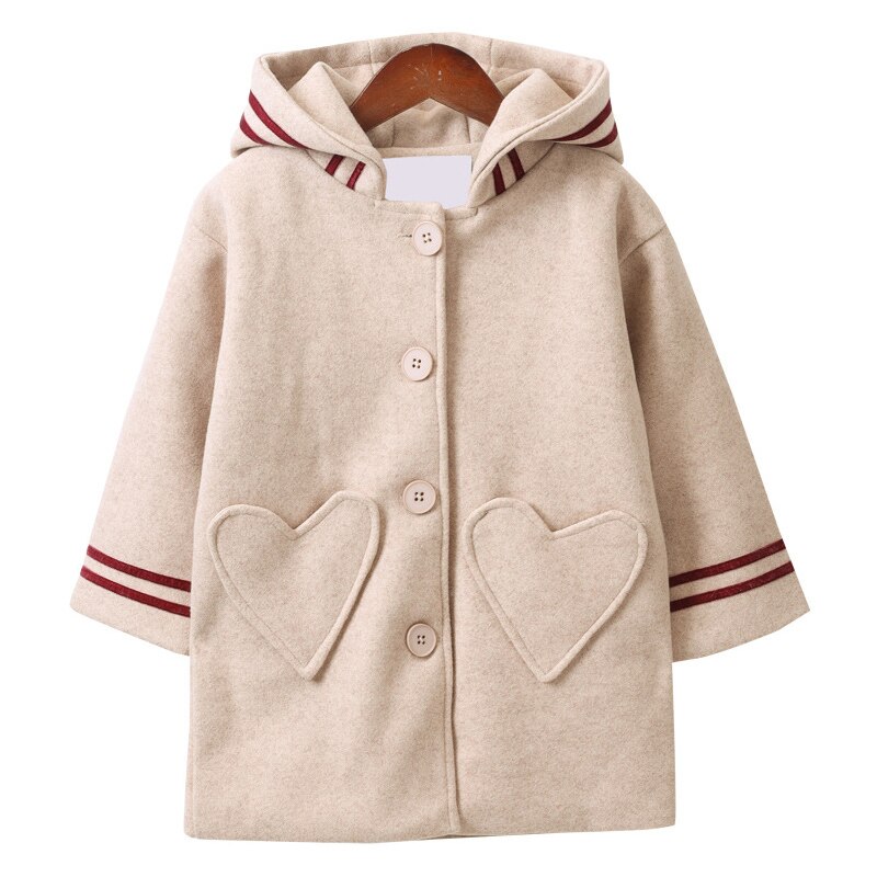 Jxysy Winter Jas Voor Meisjes Dikke Wollen Jas Voor Meisjes Mode Plaid Kinderen Bovenkleding Herfst Engeland Tiener Kleding Voor Meisjes