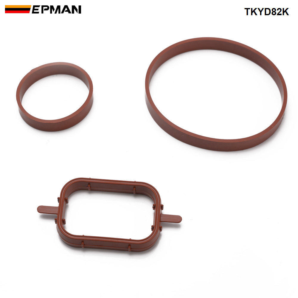 Epman 4x22mm kit de reparo de alumínio da remoção da aleta do redemoinho com junta do coletor da admissão para bmw 320d 330d 520d 525d 530d tkyd82k