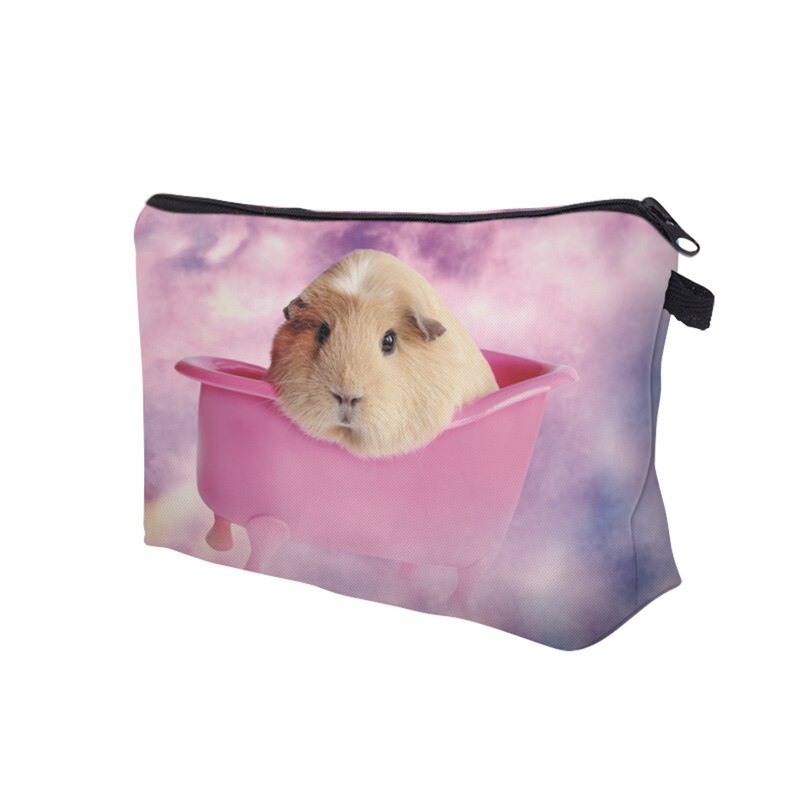 DAOXI Women Toiletry Bag 3D Animal Printing Portable Large Cosmetic Organizer for Travelling Necessaries
