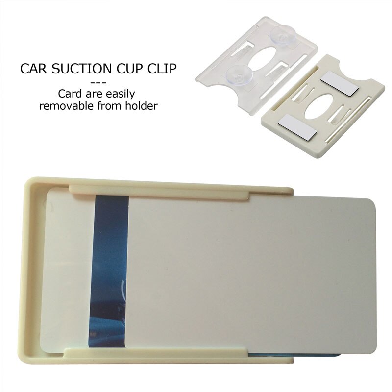 Brand Card Holder For Windshield Glass Tag Durable ID IC Card Holder Card Sleeve Car Organization