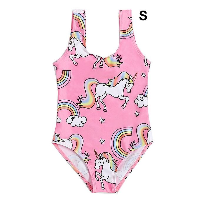 Eenhoorn Badmode Meisjes Badpak Een Stuk Baby Zomer Badmode Peuter Kleding Kids Badpak voor Meisjes Bikini 1- 6 T: S