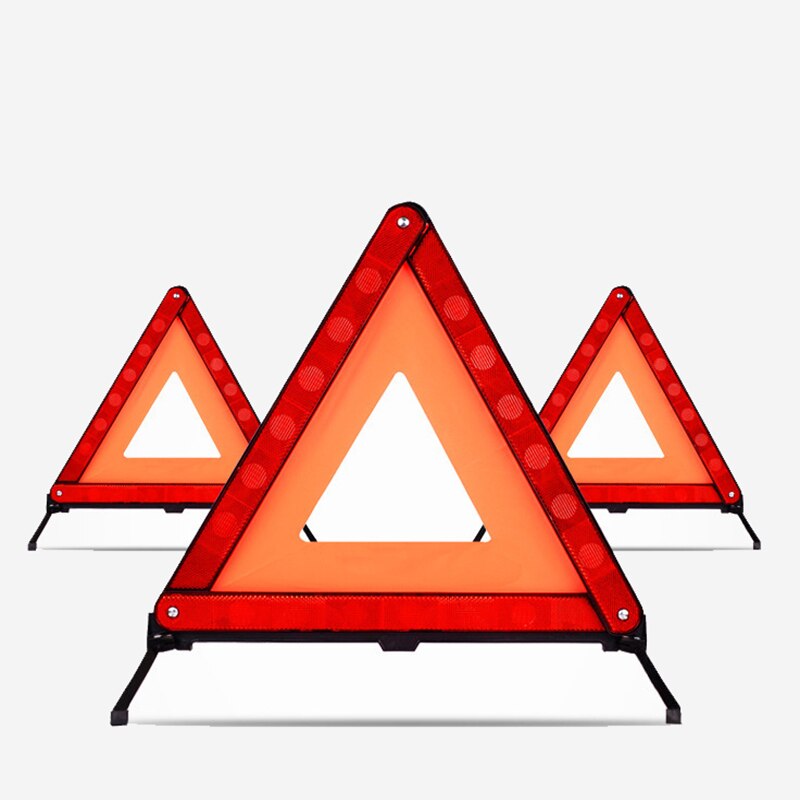 Triangolo auto Riflettente auto Striscia di fermare Treppiede Strada Lampeggiatore Triangolo Di Emergenza avvertimento cartello Pieghevole Accessori auto
