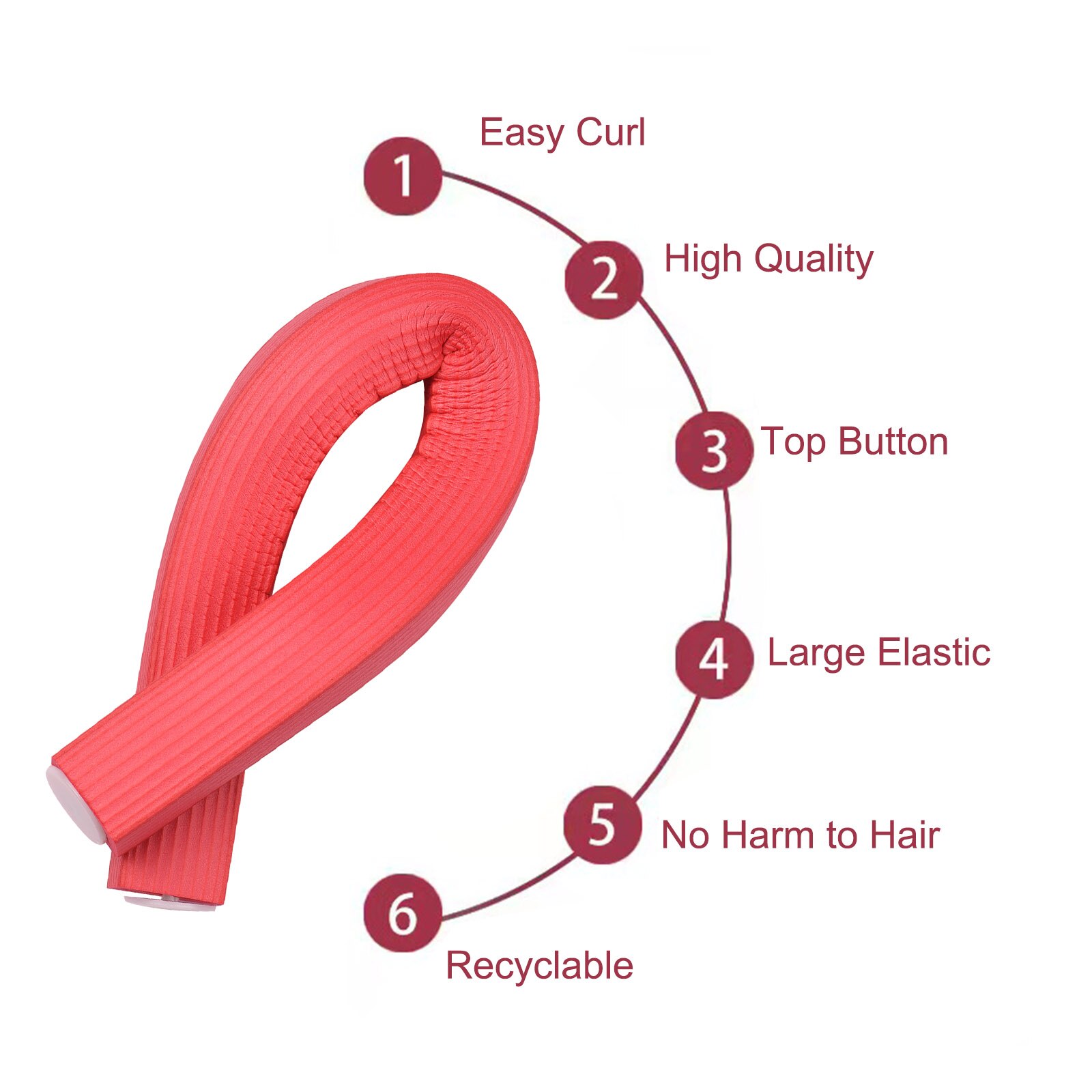 10pcs Sponge Hair Curlers Flexible Curling Rods Hair Twist Hair Curlers Set Twist Foam Hair Rollers No Heat Hair Rods Rollers