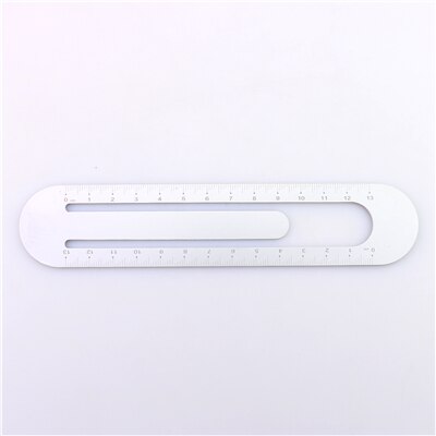 Tutu rustfrit stål metal lineal metrisk regel præcision dobbeltsidet måleværktøj 15cm h0105: Hvid