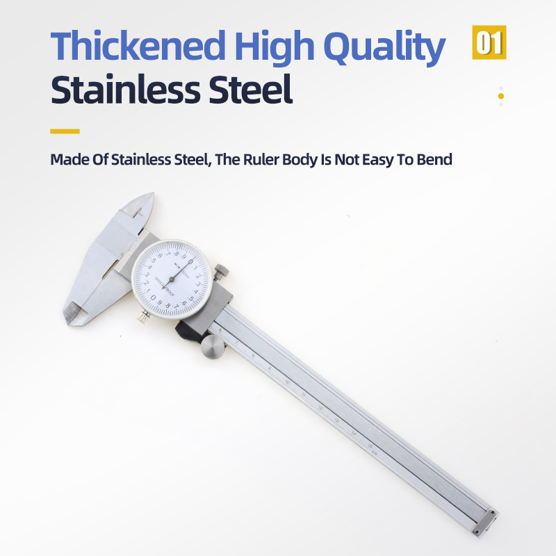 Dial Caliper Metal Vernier Caliper With Dial Indicator Stainless/Carbon Steel Gauge Measuring Tools Micrometer Pied A Coulisse