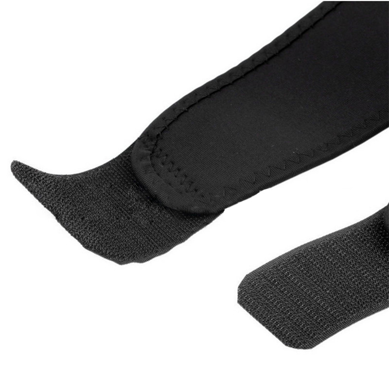 1 st justerbar rem elastisk patella sportstödsbygel svart neopren knäskydd sportsäkerhet fitness knästöd