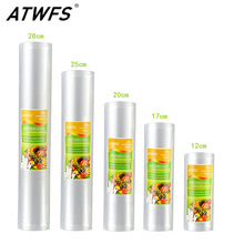 Sacs sous vide ATWFS sacs sous vide de cuisine sacs sous vide de stockage pour emballage alimentaire rouleaux 12/17/20/25/28cm * 500cm