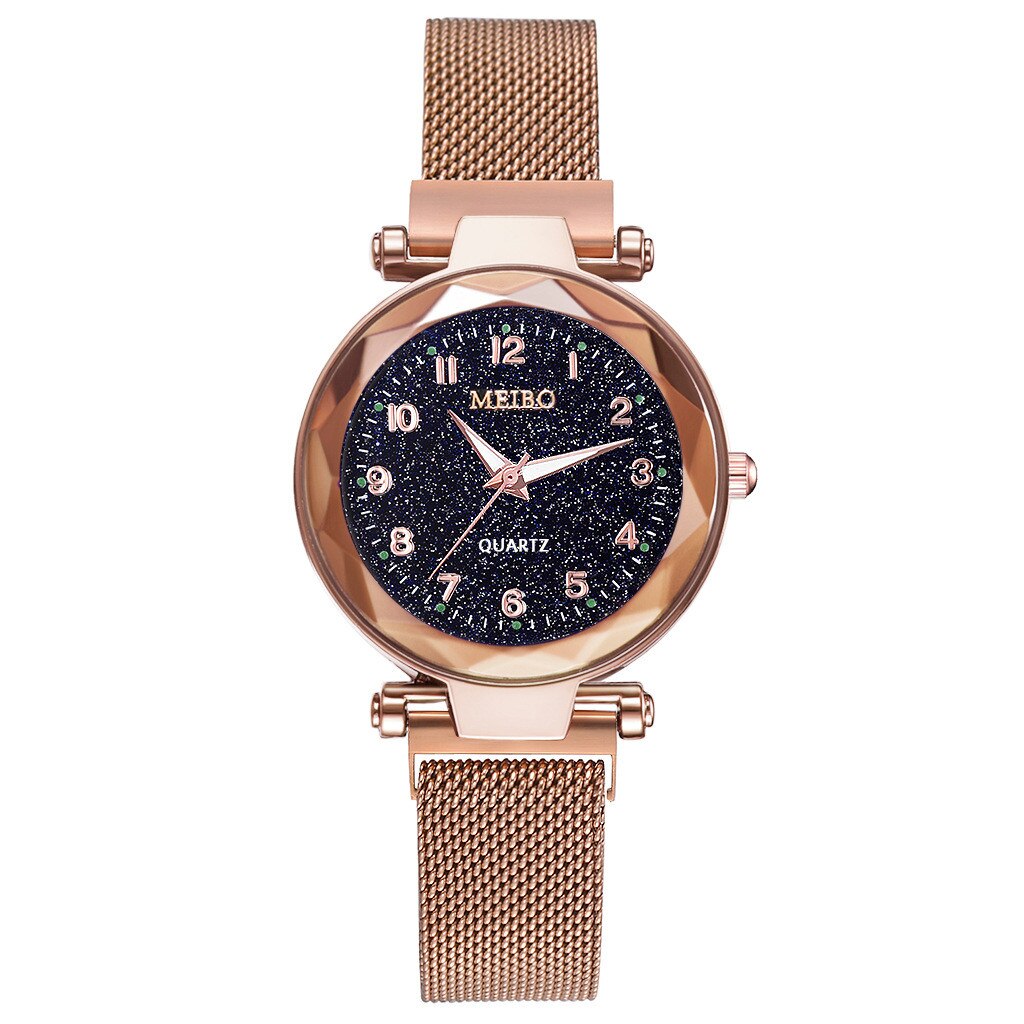 Dames Magnetische Sterrenhemel Klok Quartz Mesh Met Magnetische Gesp Dames Horloge Vrouwen Horloge Jurk Horloge Party Zegarek Damski #2: F