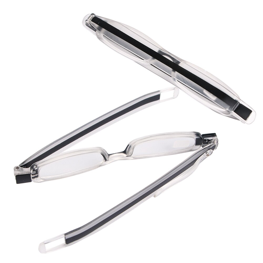 Verbeterde 360 Graden Rotatie Leesbril Ultraportability Mini Slim Folding Oogglasbril voor Oude Man Grootmoeder