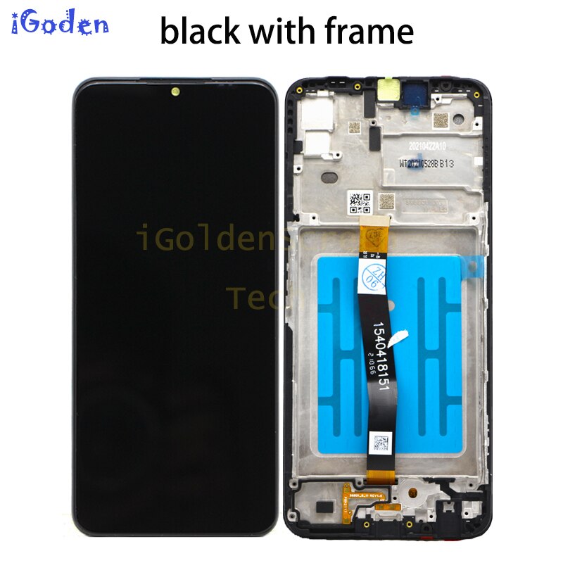 6.6 " original-lcd für samsung galaxy  a22, 5g a226 " lcd-display, touchscreen-digitizer-einheit, ersatzteil sm -a226b lcd: Schwarz mit rahmen