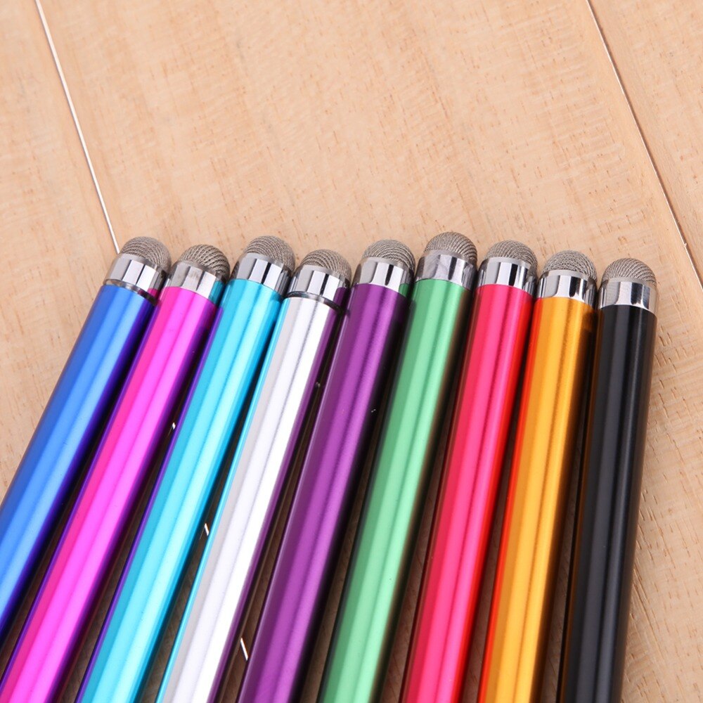 Stylus Pen 9 Kleuren Fijne Punt Ronde Dunne Tip Touch Screen Pen Capacitieve Stylus Pen Voor Smart Telefoon Tablet Voor ipad Voor Iphone