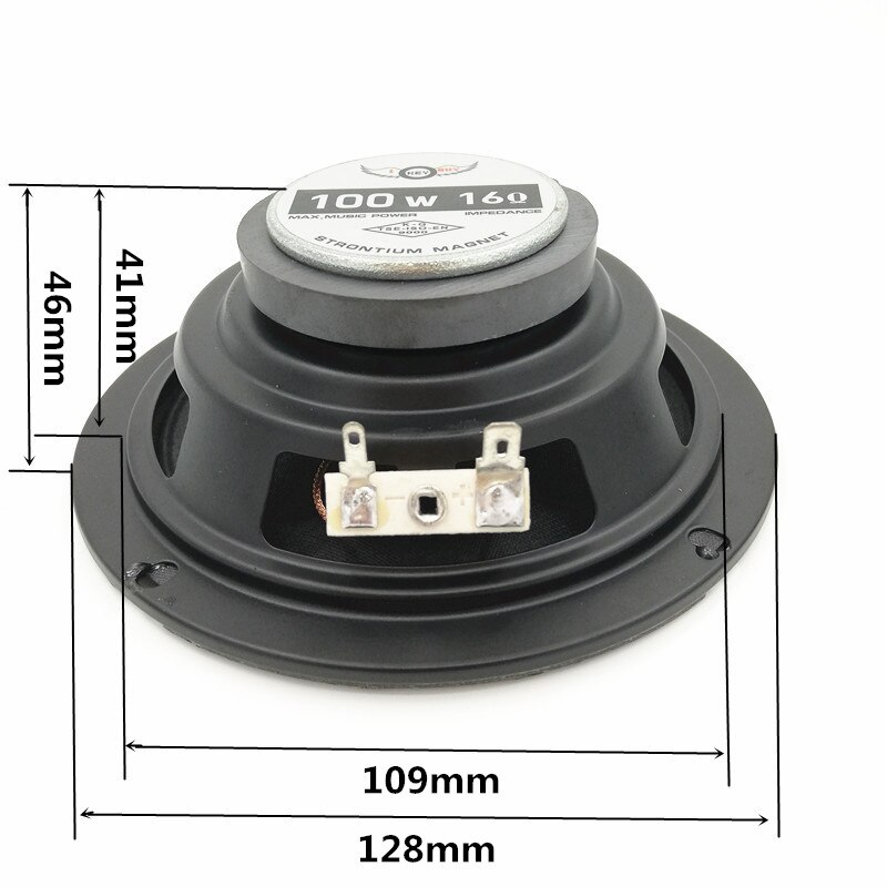 Ik Sleutel 2 Stuks 5 Inch 16 Ohm Rms 20W Hifi Systeem Volledige Bereik Luider Speakers Pure