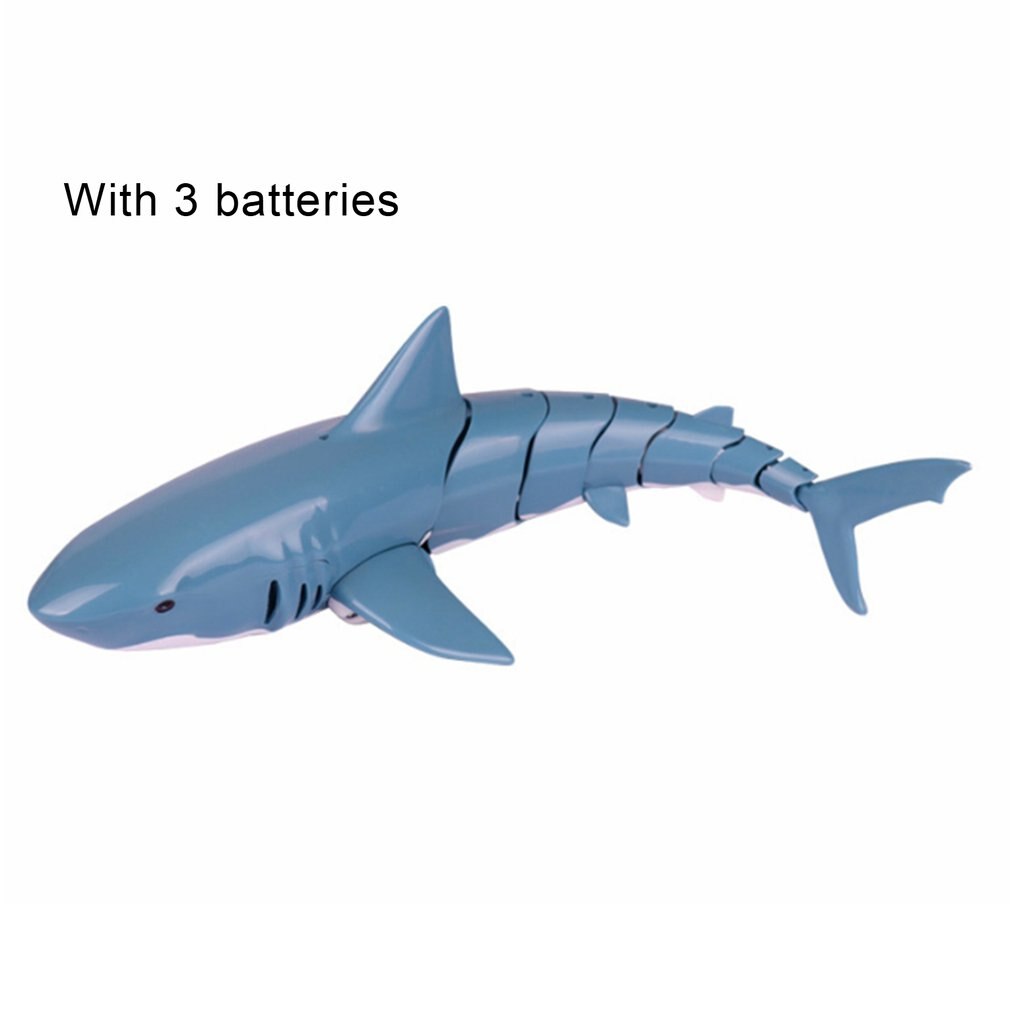 Mini rc ubåd 2.4g fjernbetjening små hajer fjernbetjening legetøj med usb-kabel elektrisk fisk legetøj fantastisk til børn børn: 3 stk batteri