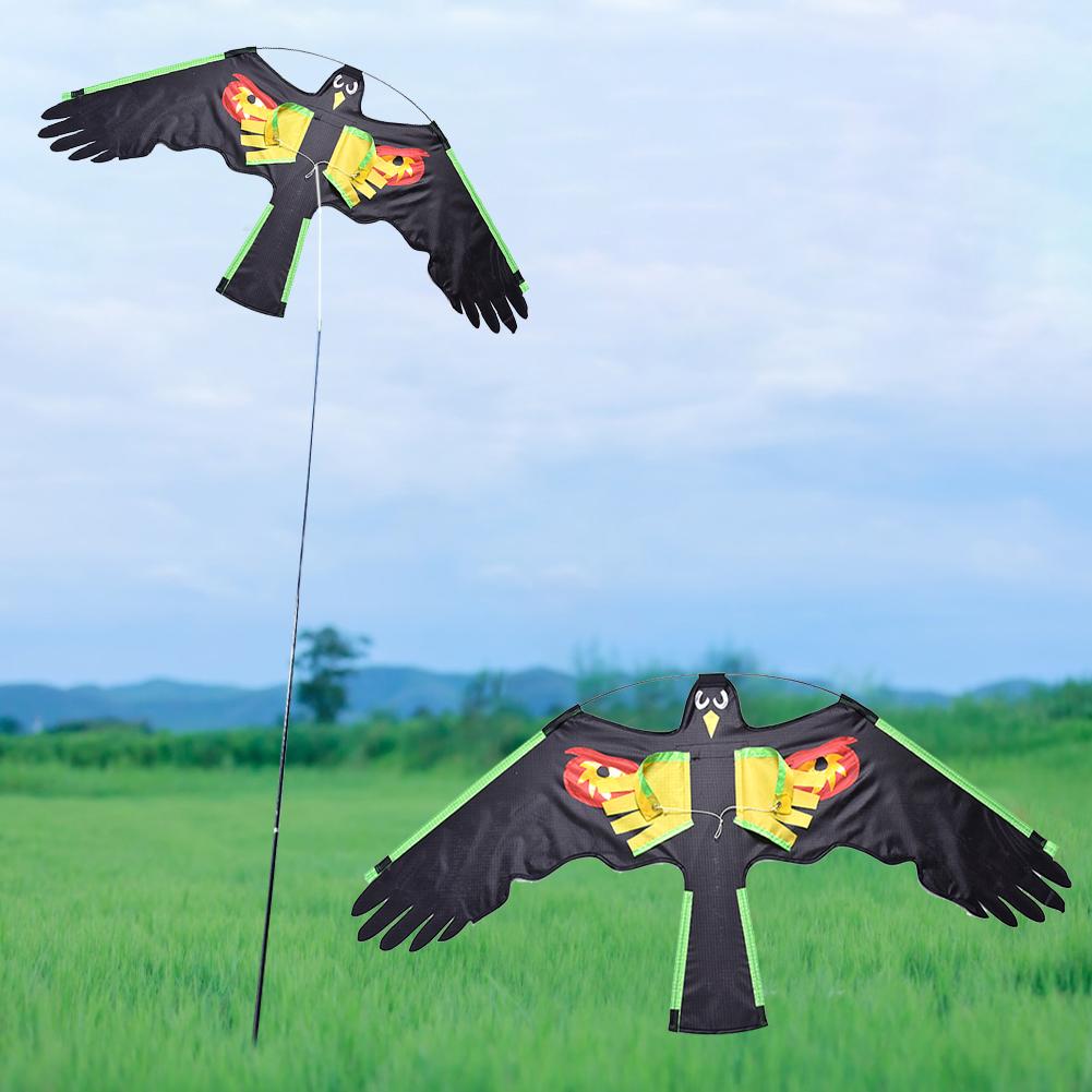 Eagle Kite Lifelike Bird Scarer Drive Bird Kite Scarecrow Decoy Toy Yard Farm Bird Repelling Flying Kite for Outdoor Gardening