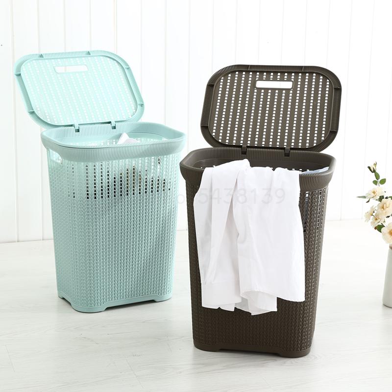 Extra large hamper plastic laundry basket laundry bucket dirty clothes tweezers rattan household bathroom dirty clothes
