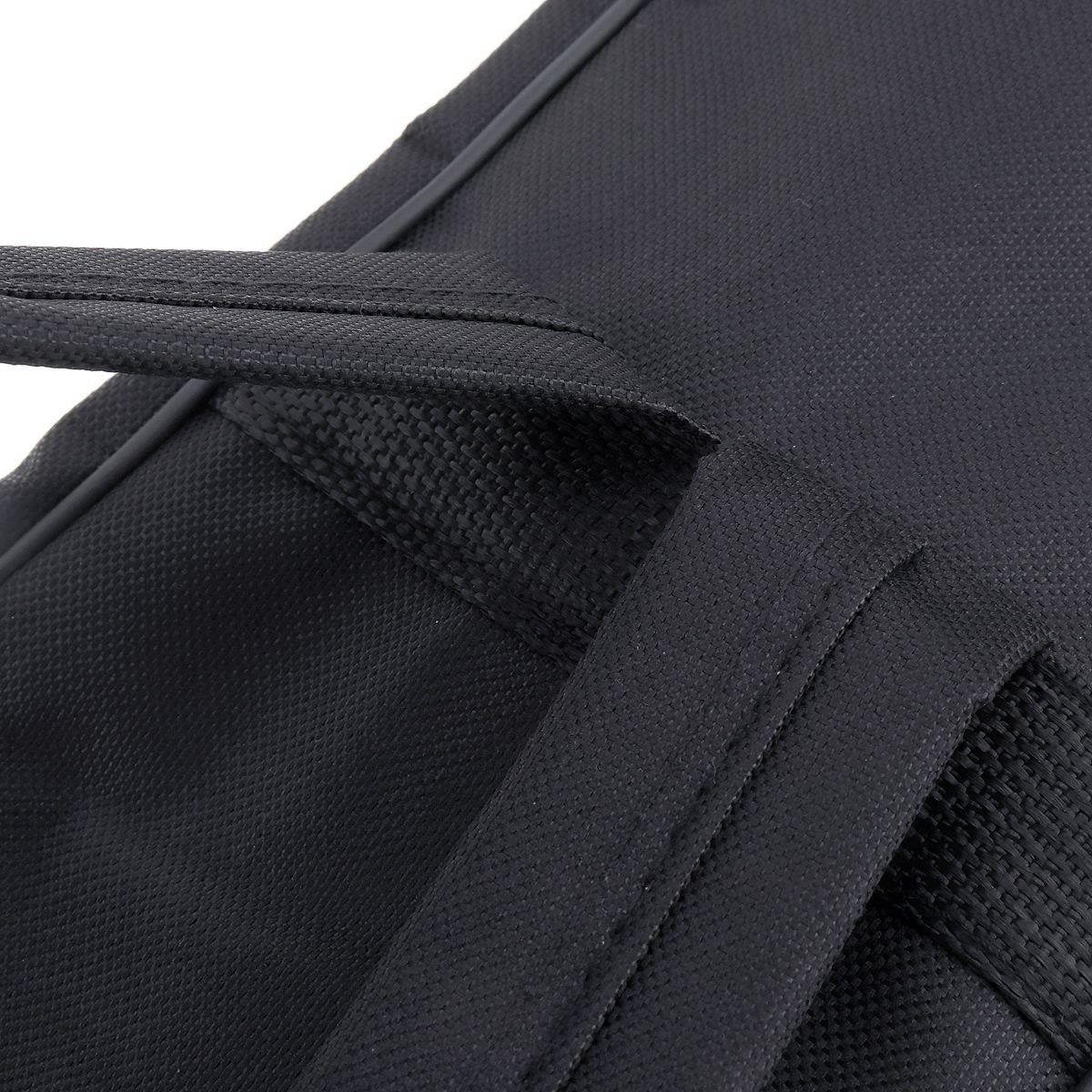 Abdb-negro impermeable doble correas bajo mochila Gig Bag Case para guitarra eléctrica bajo 5mm espesor esponja acolchada