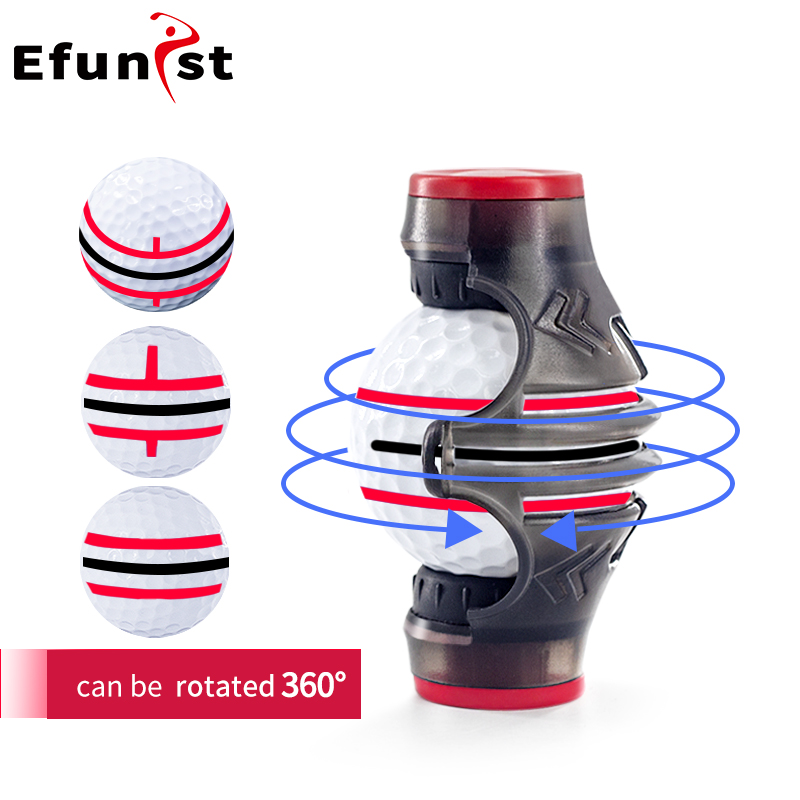 Golf Putting Marking With 2 Marker Pen Drawing Golf Ball Line Marker 360 Degree Golf Ball Liner Template Alignment