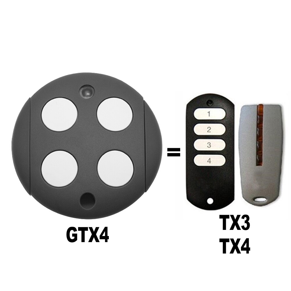 Mhouse GTX4 Garage Door Remote Control Rolling Code 433.92 MHz 4 Channel Transmitter