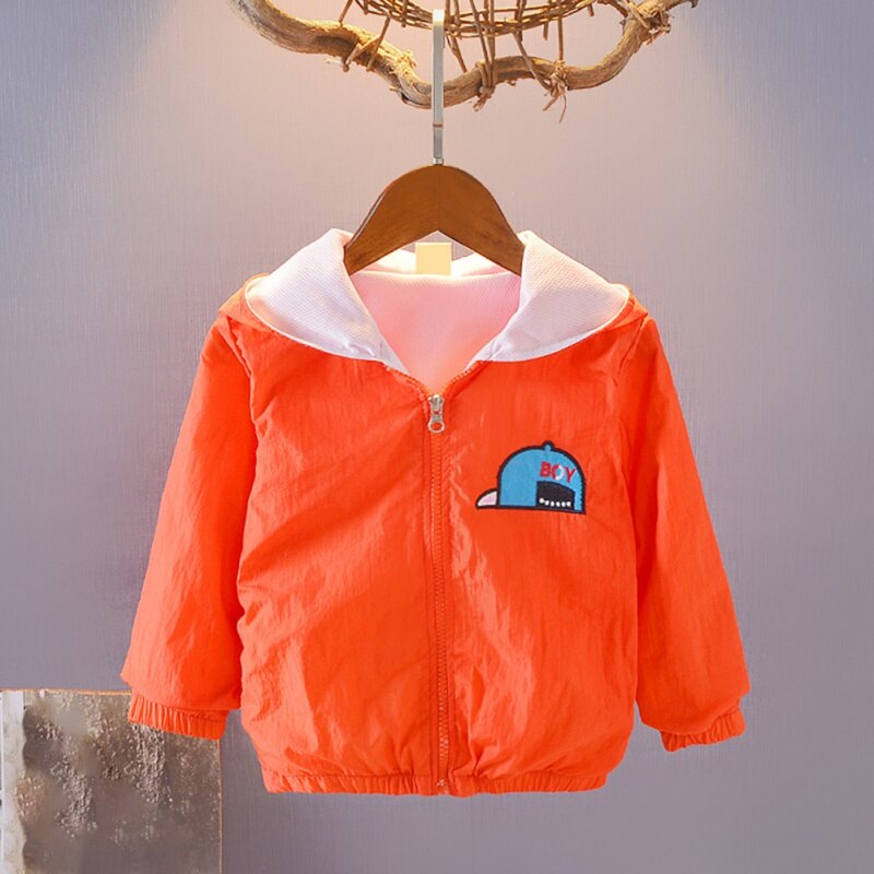 Toddler Hoodie Jackets Kids Printing Hooded Windbreak Outerwear Newborns Baby Infant Girls Boys Coat