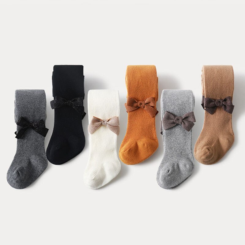 Schattige strikken zachte katoenen babymeisjes panty's effen kleur winter herfst meisjes panty's panty's peutermeisjes panty's kleding